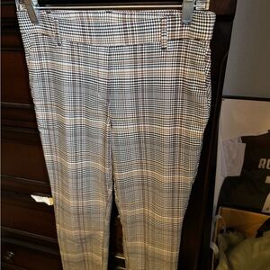 Jules & Leopold Black and White Patterned Trousers